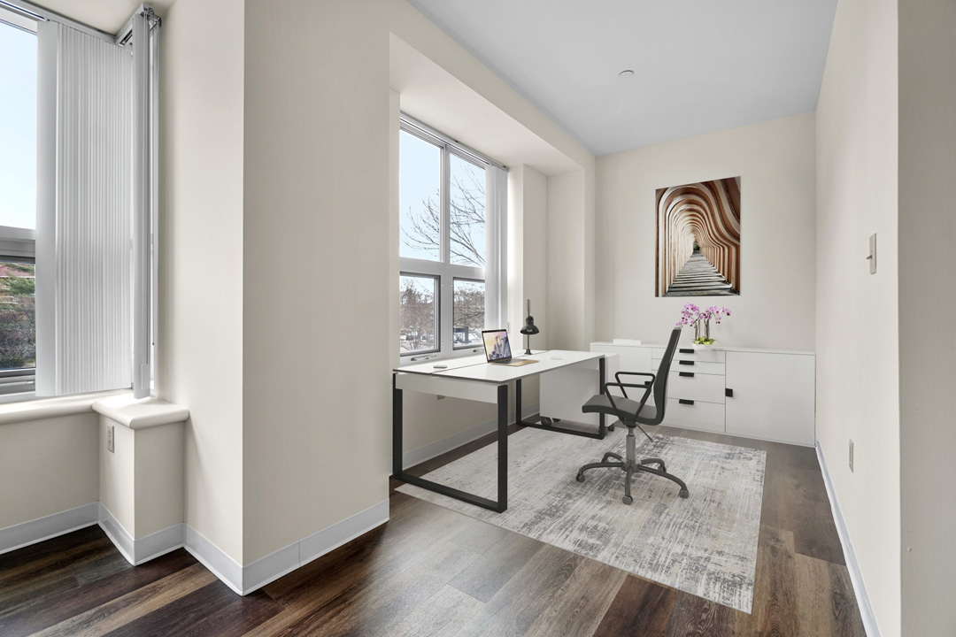 Nice bright office nook just off the living space