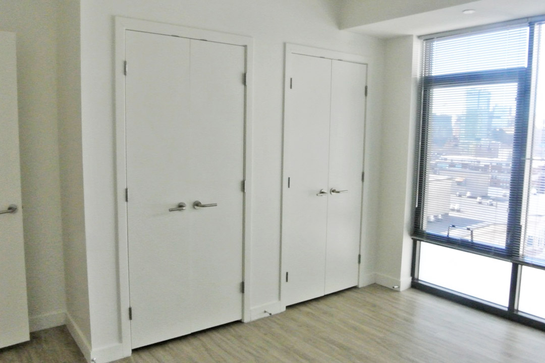 large side by side closets