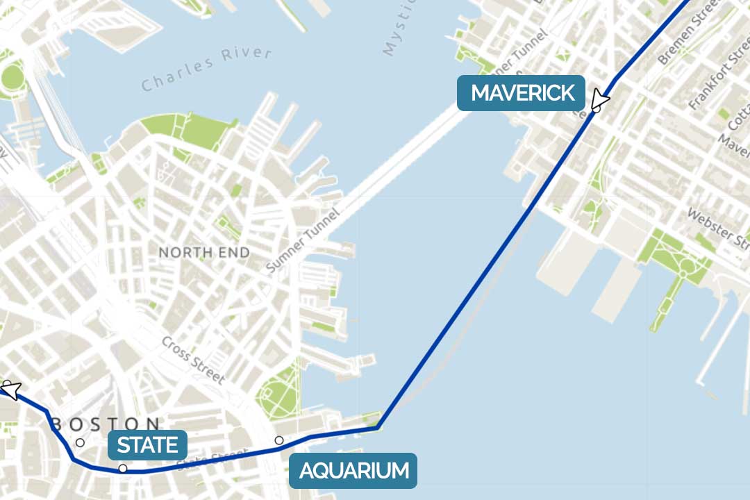 Blue line from Maveric is only two stops to State
