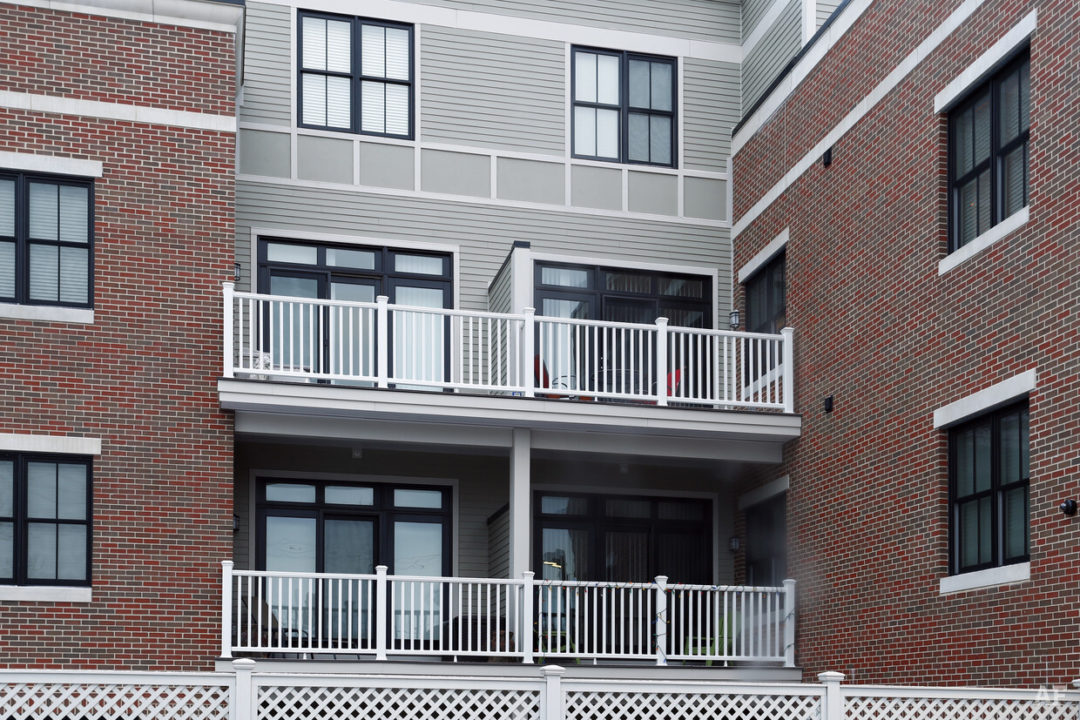 balcony off apartment at 375 Market St.