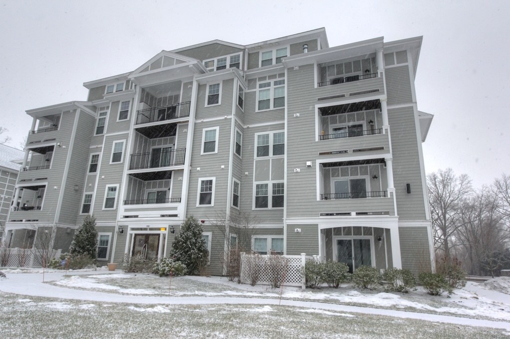 5 story exterior gray siding