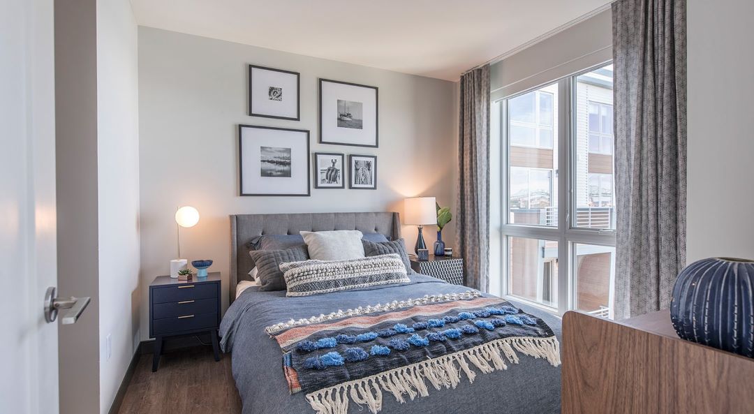 beautiful bedroom with window at 126 Border Street