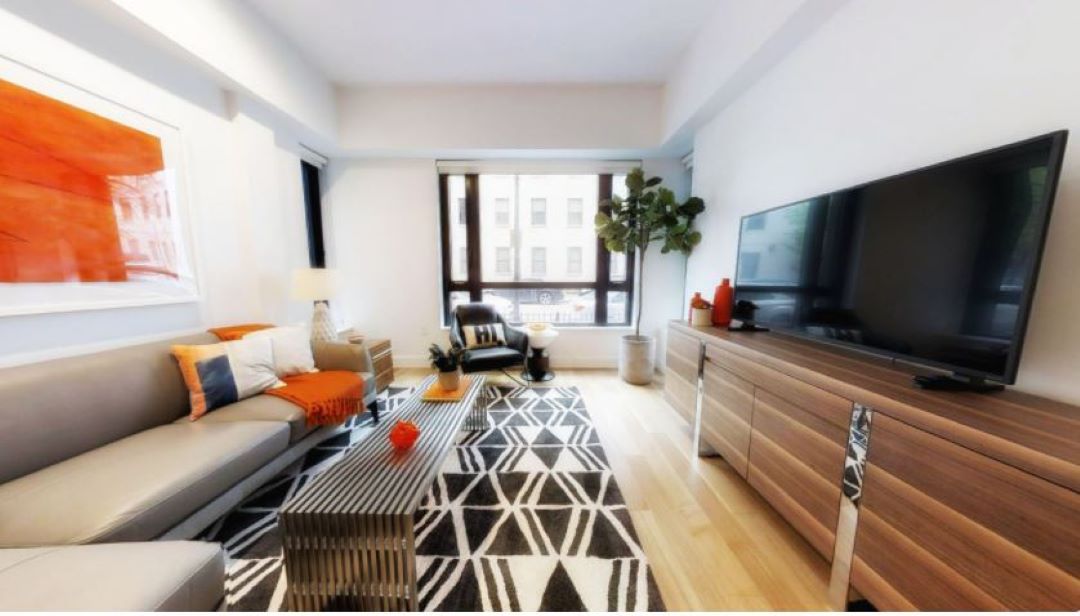 beautiful living room at 150 Camden Street