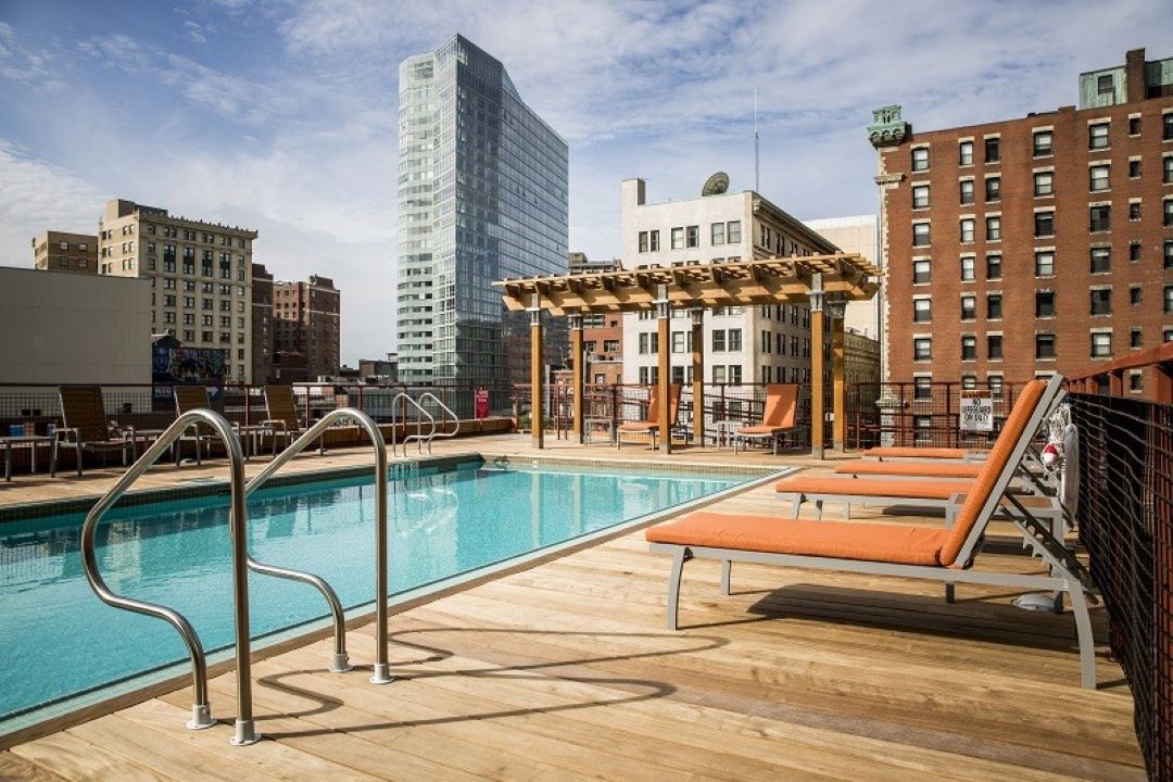 outdoor pool at 630 Washington Street