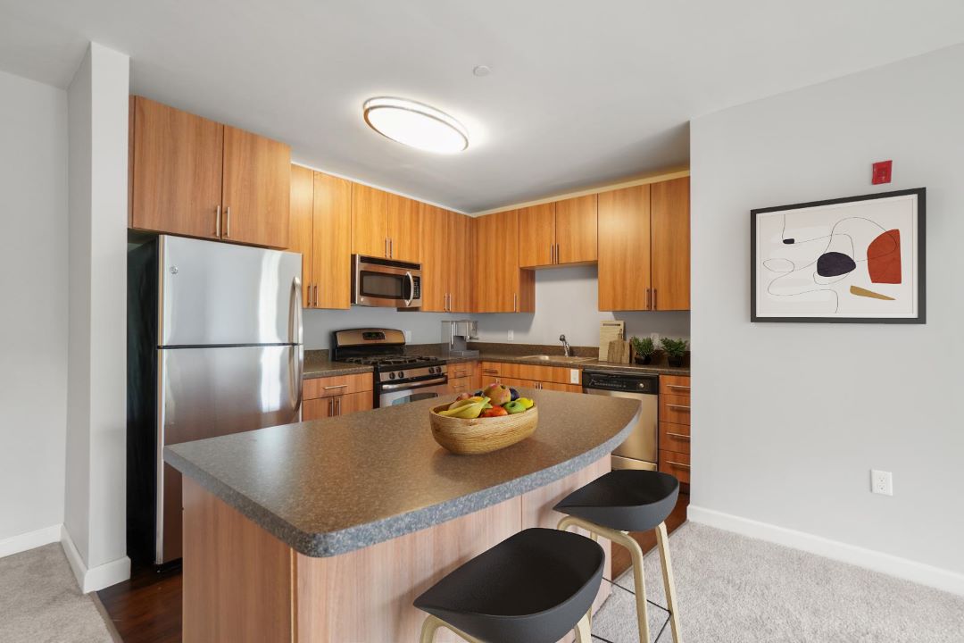 modern kitchen with center island at 4105 Symmes Circle