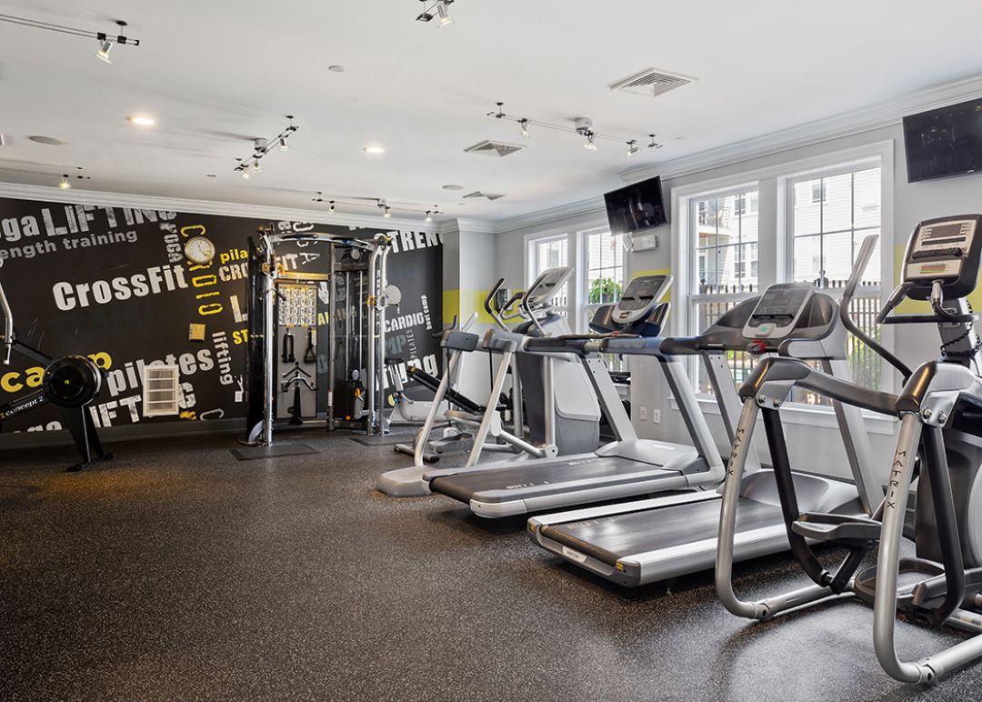 fitness center at 1000 Presidents Way