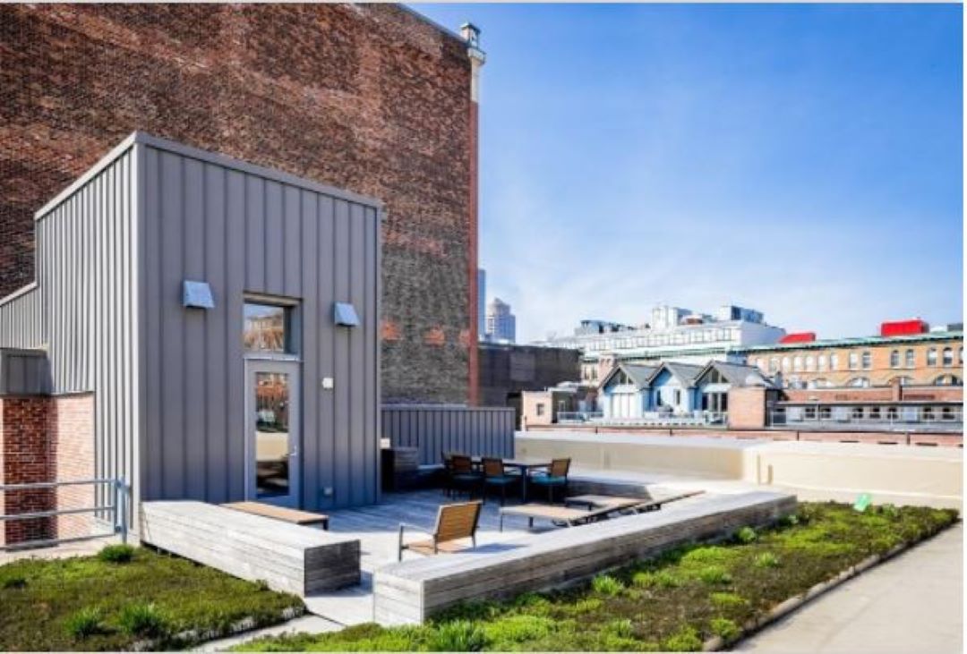 beautiful outdoor terrace at 63 Melcher Street