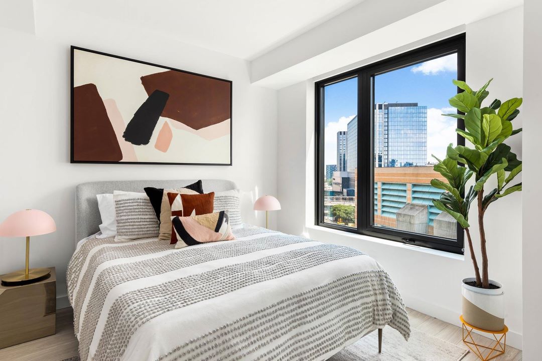 spacious bedroom at 399 Congress Street