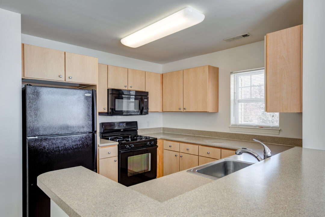 modern kitchen with updated appliances