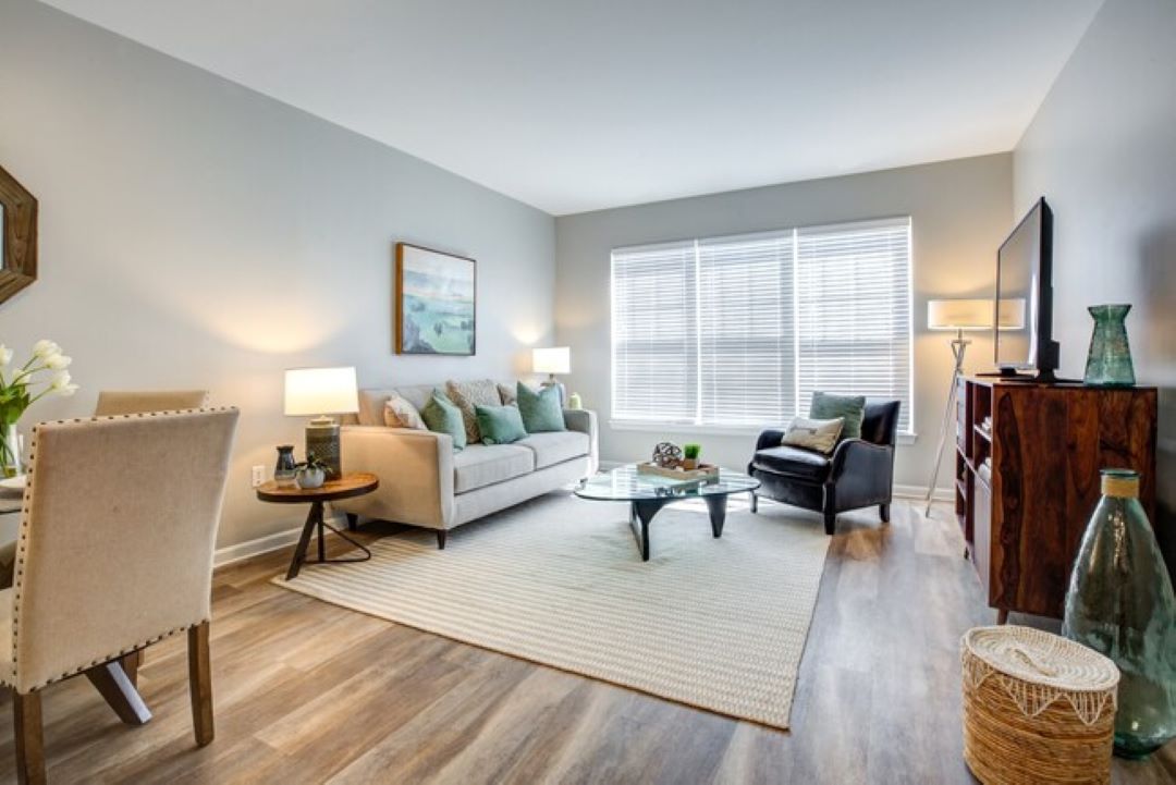 Open floor plan living room