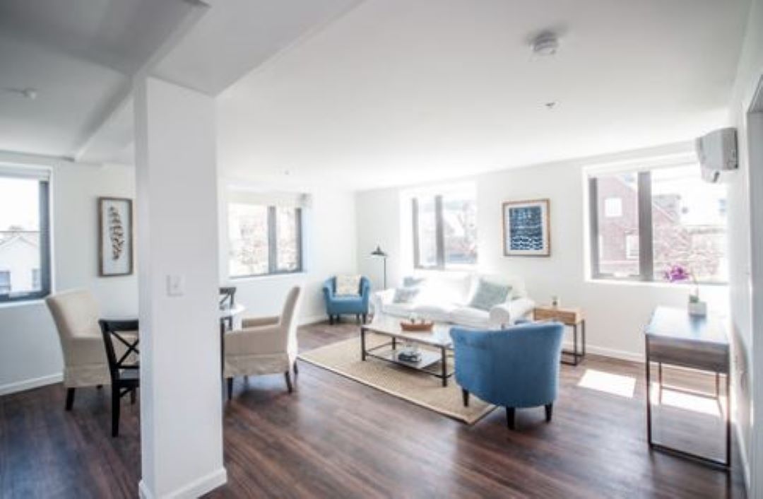 spacious living room at 70 Parker Hill Avenue