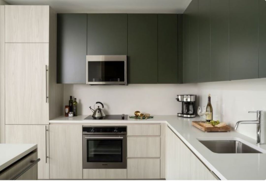 elegant kitchen at 771 Beacon Street