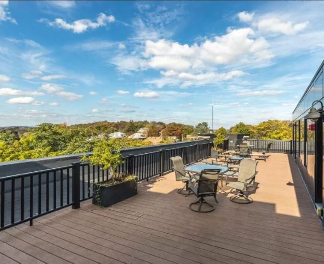 large outdoor patio 150 Chestnut Hill Avenue,