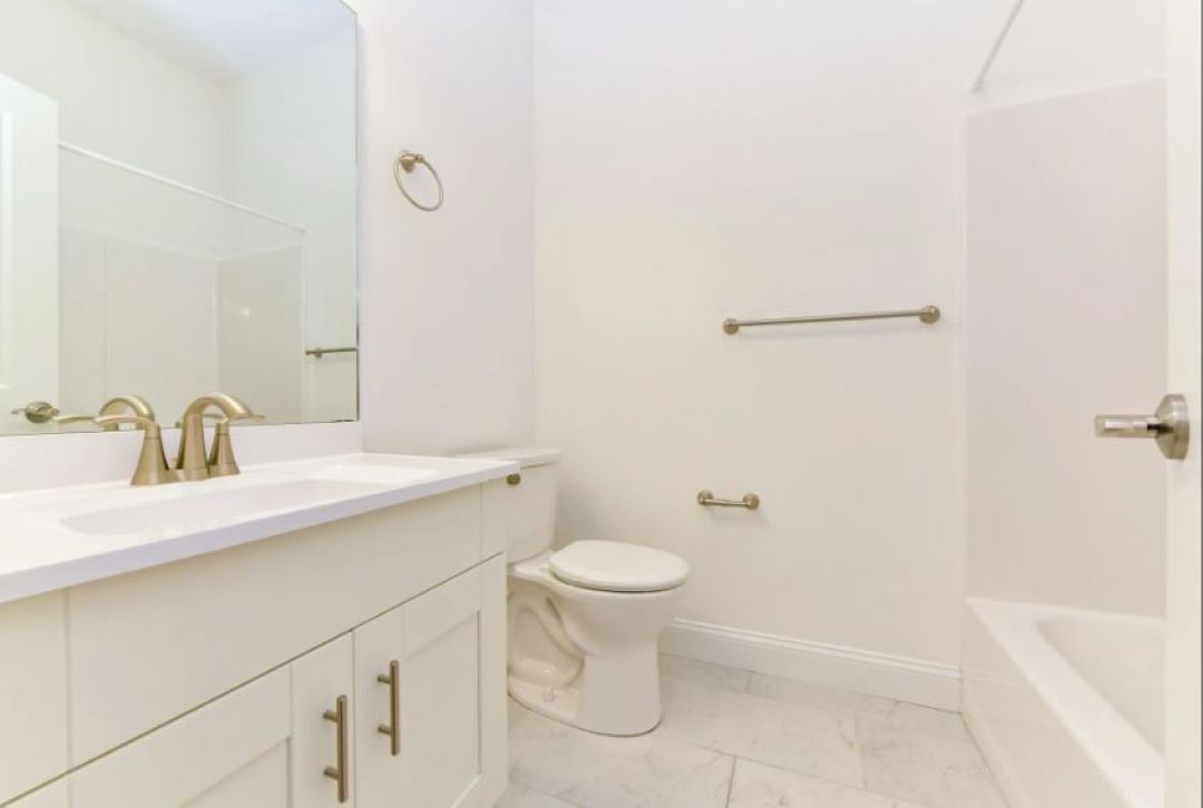 modern bathroom at 245 Sumner Street