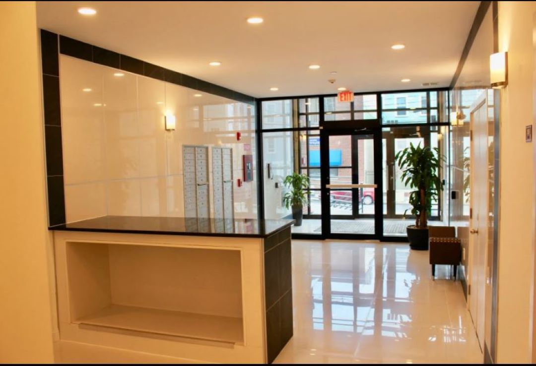 elegant lobby entrance at 245 Sumner Street