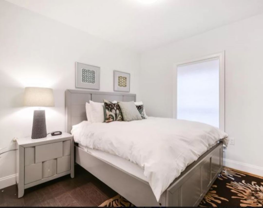 modern bedroom at 728 East Broadway