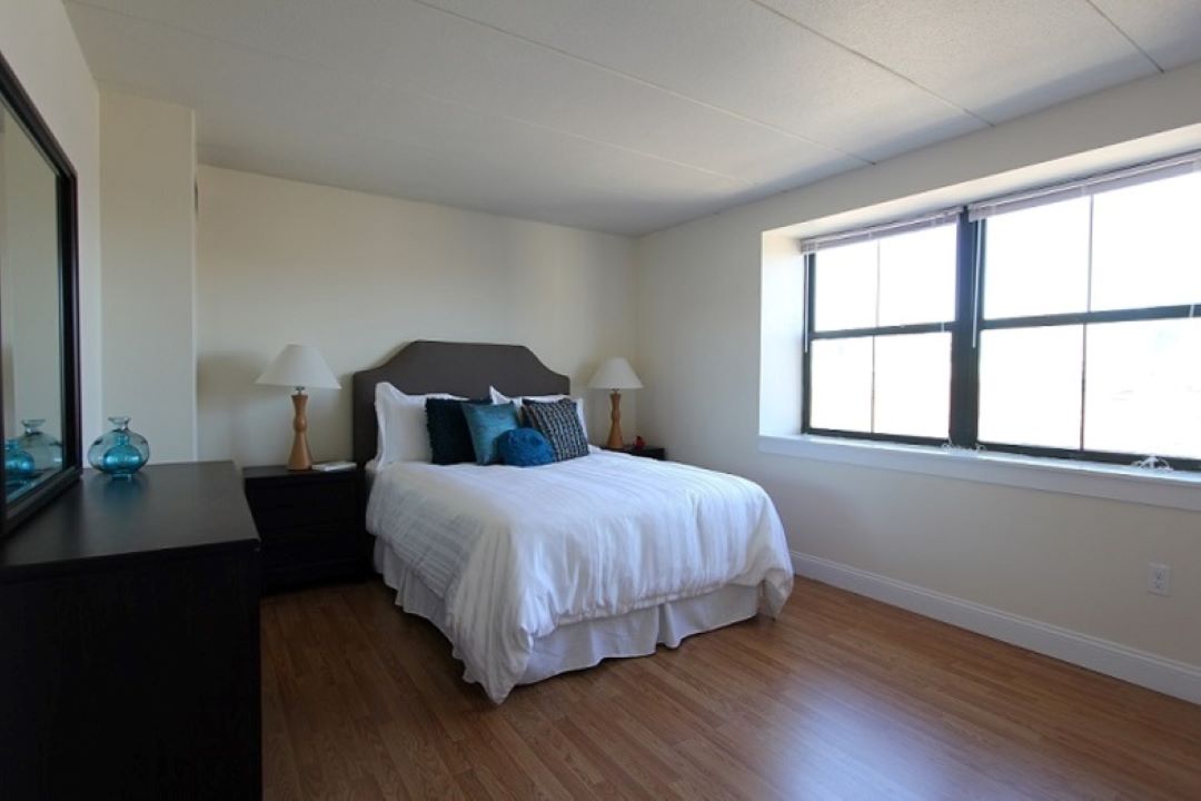modern bedroom at 650 Columbus Avenue