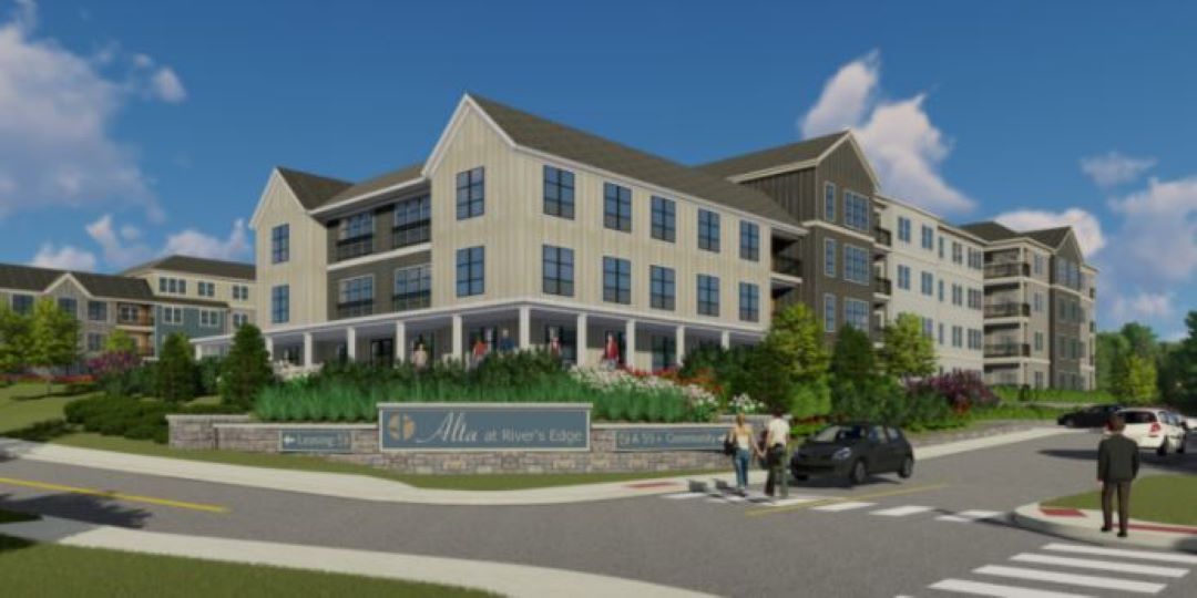 Exterior view of rendering of Oxbow