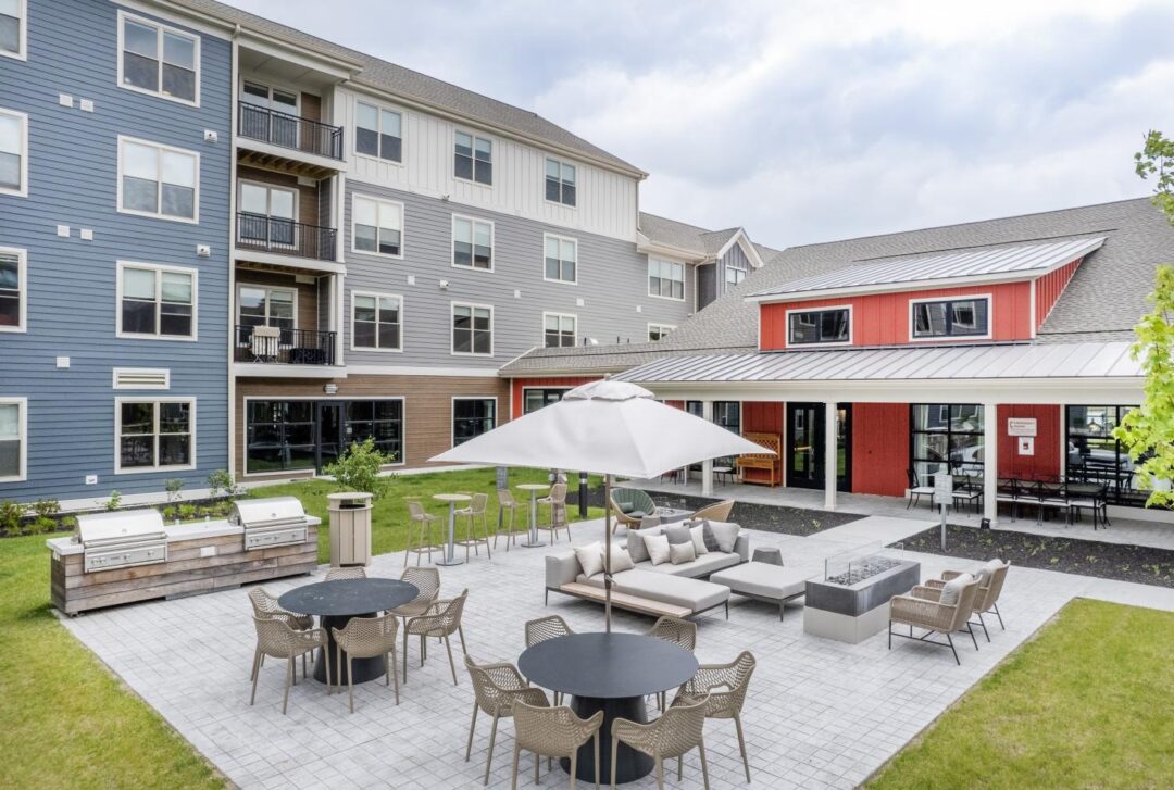 outdoor patio with seating