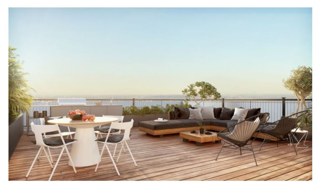 Outdoor Seating overlooking the heart of the city