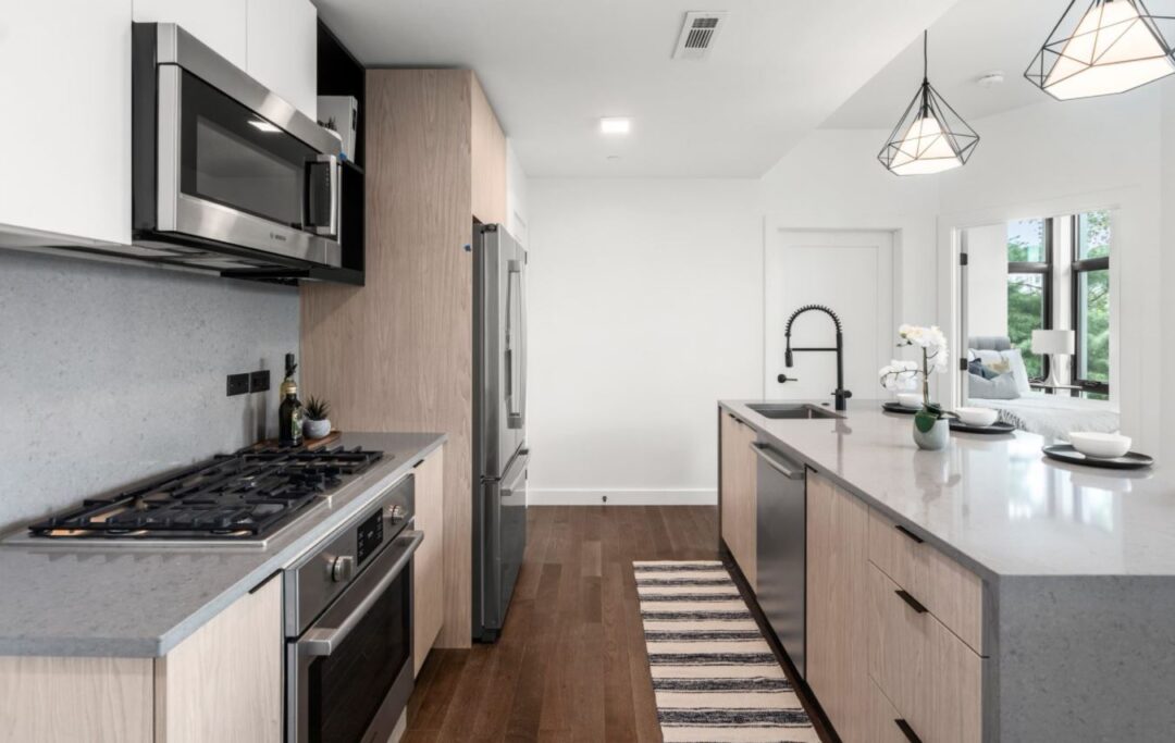 Freshly Modern Kitchen w stainless steel appliances