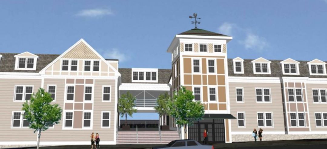 Exterior Side View of Building