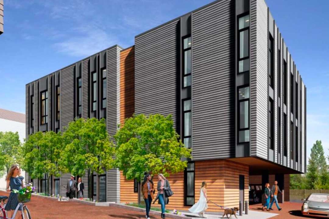 Highly modern building exterior