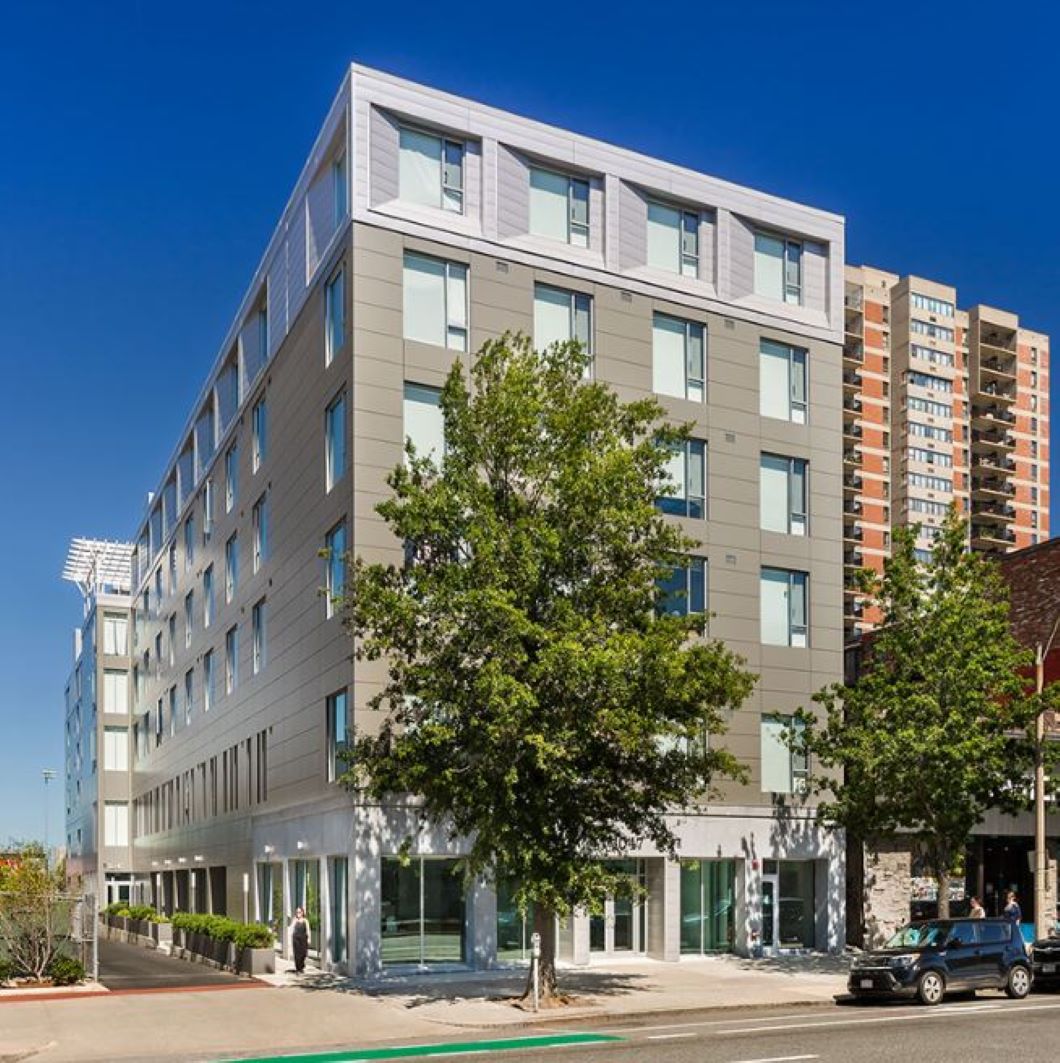 Exterior view of new building