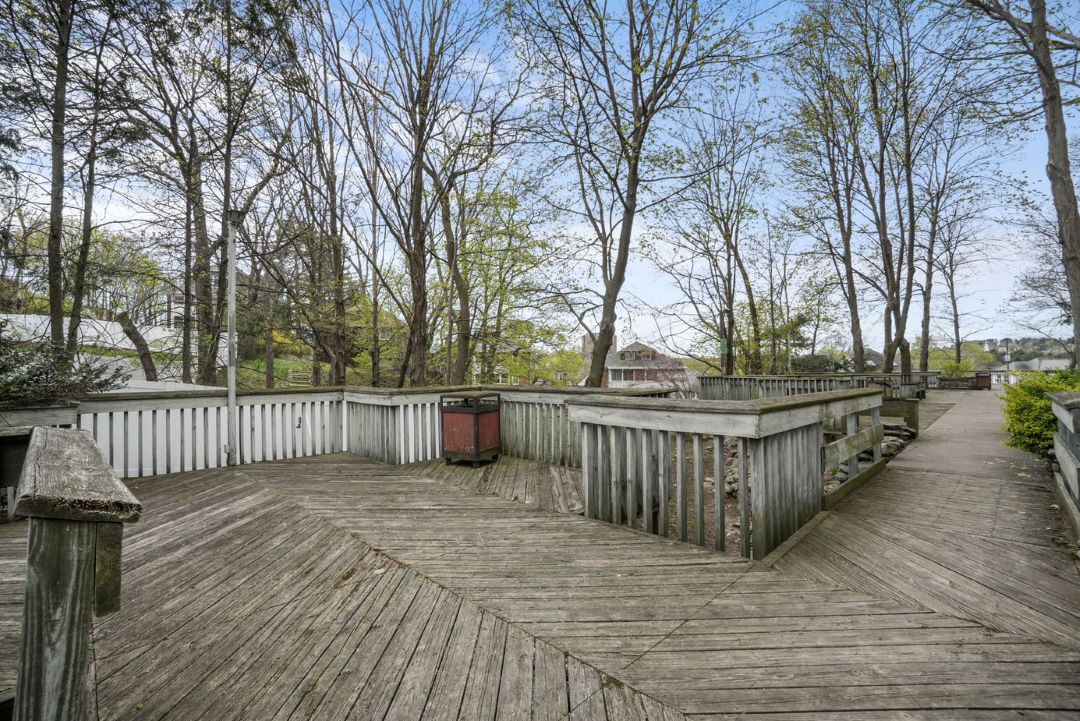 outdoor wood terrace with scenic view