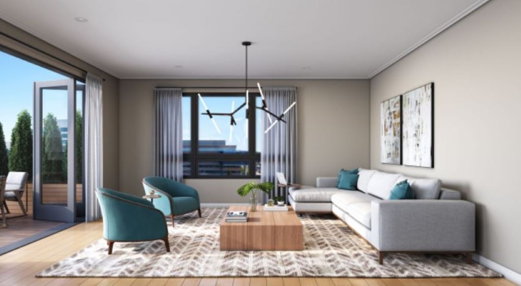 Living Room with exquisite finishes