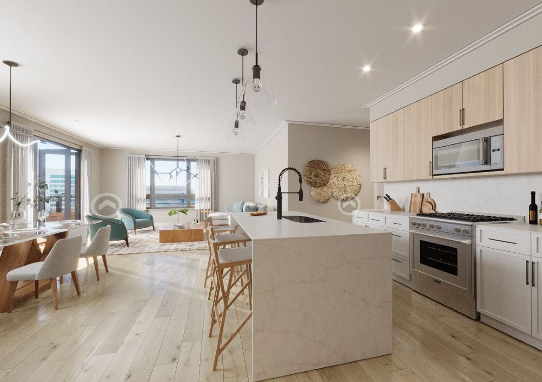 Modern Kitchen with great lighting