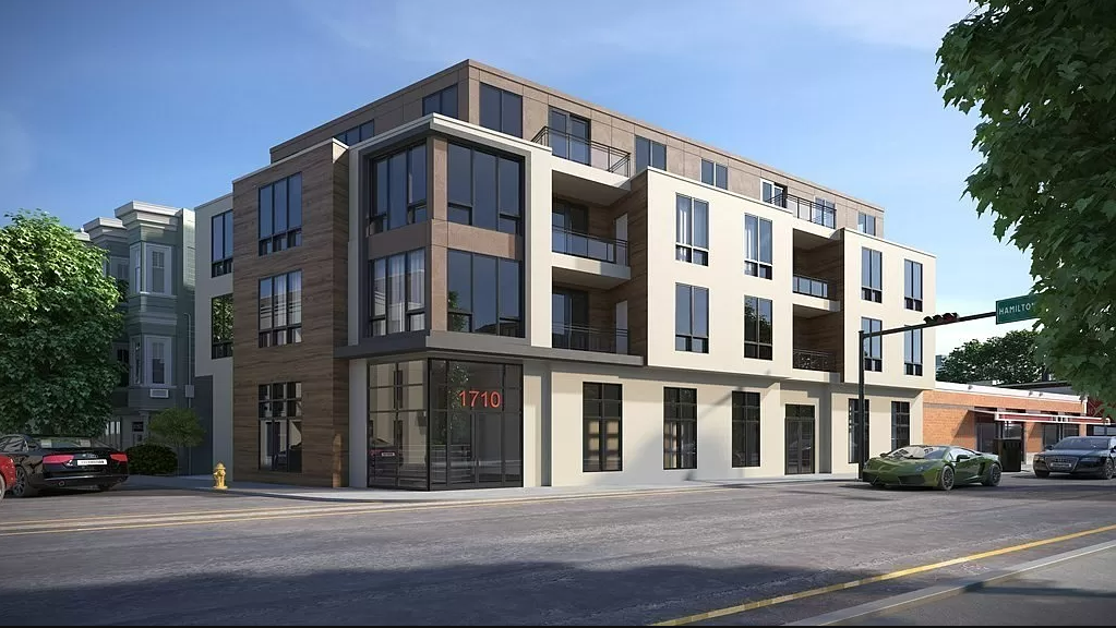 Exterior of 4-story building