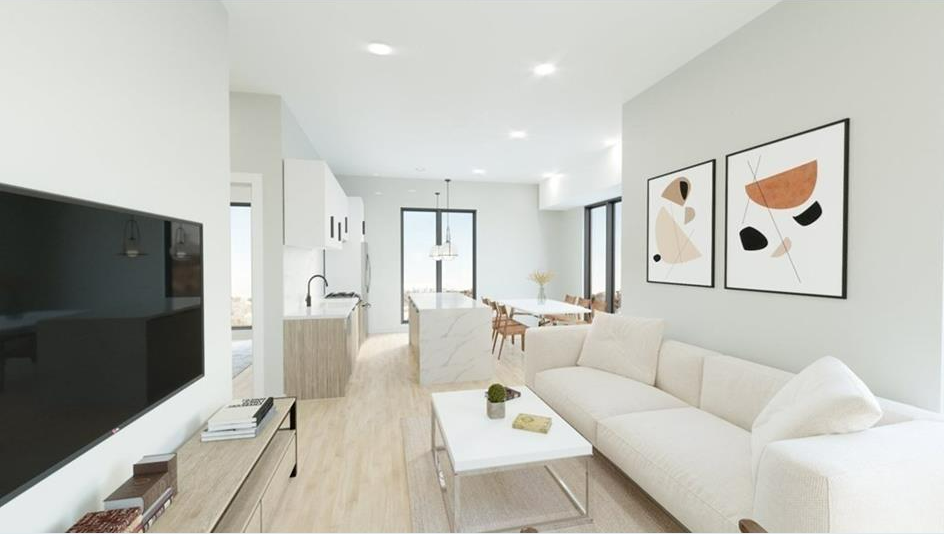 Open floor plan condo