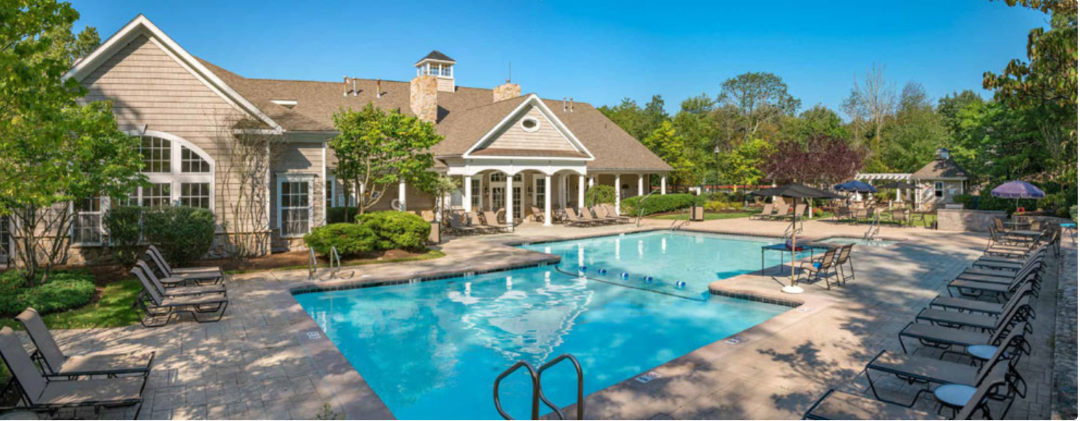 Big, Beautiful pool surrounded by outdoor deck/patio space