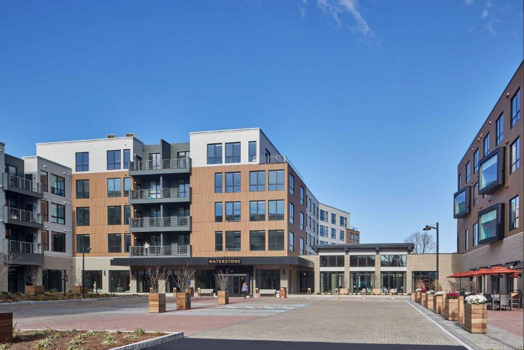 exterior apartment style building of Waterstone of Lexington