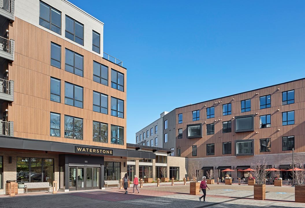 exterior apartment style building of Waterstone of Lexington