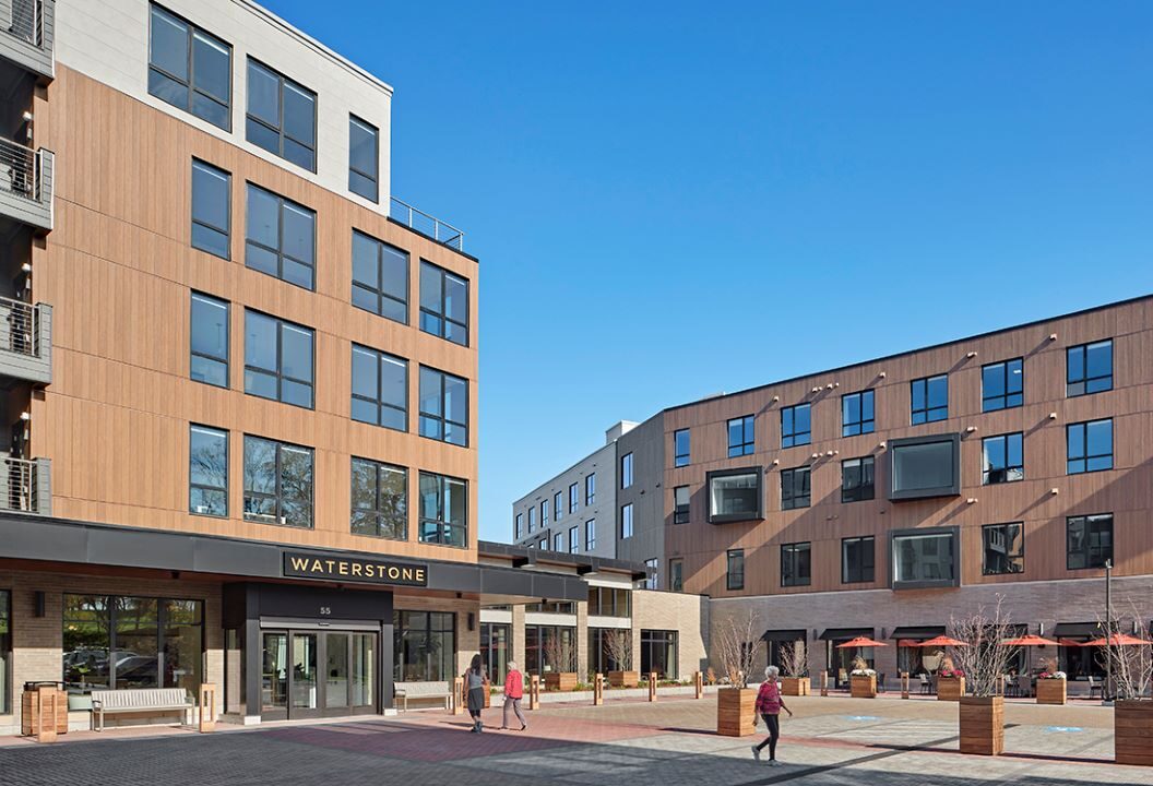 exterior apartment style building of Waterstone of Lexington