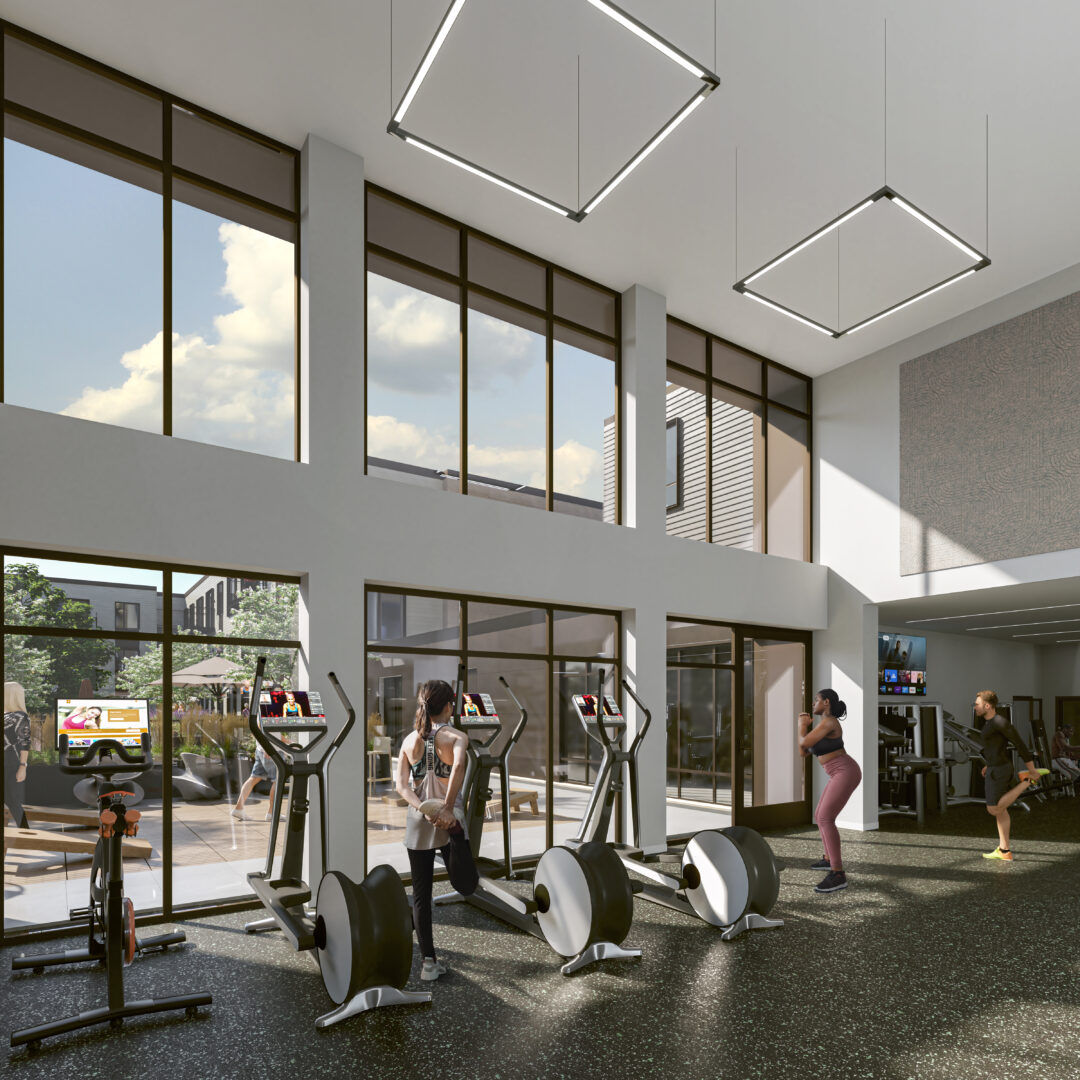 Fitness center at DotBlock