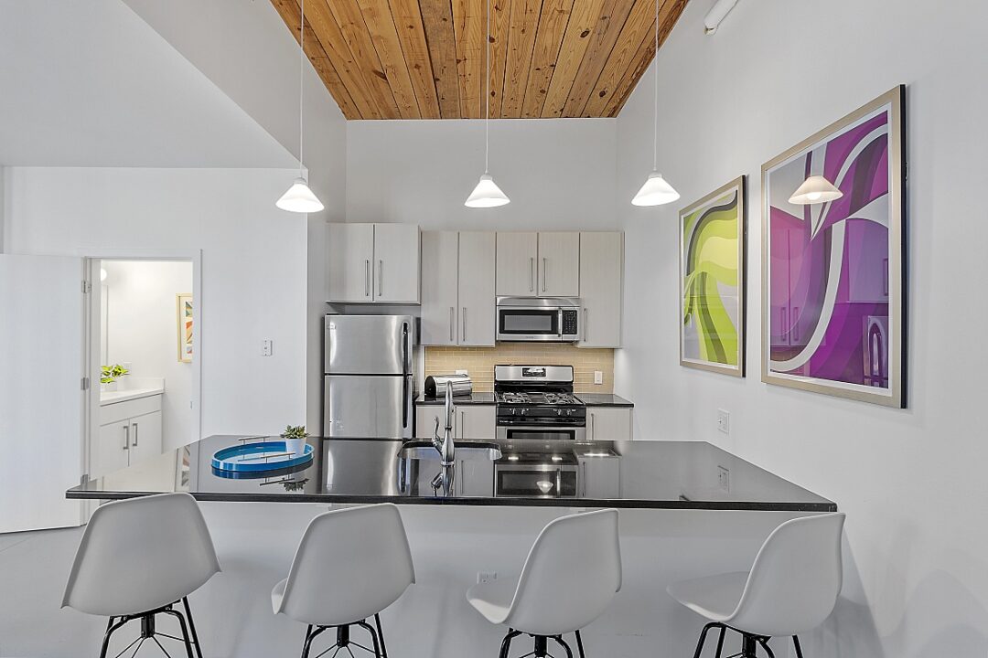 Kitchen with modern appliances