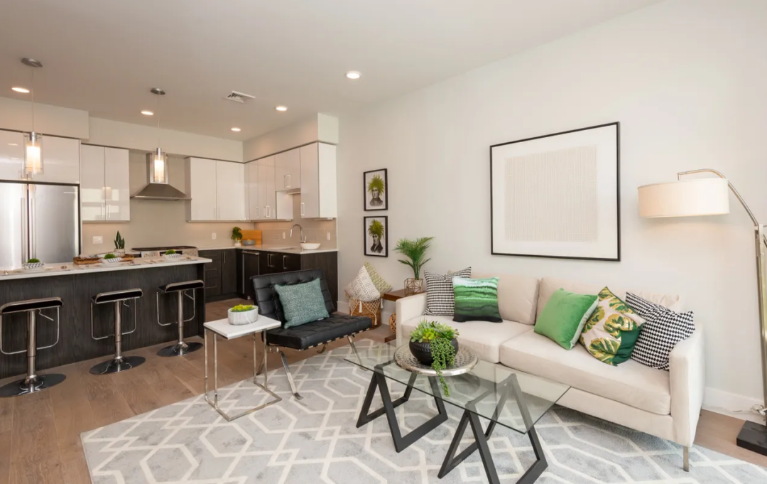 Open floor plan concept for the condominium