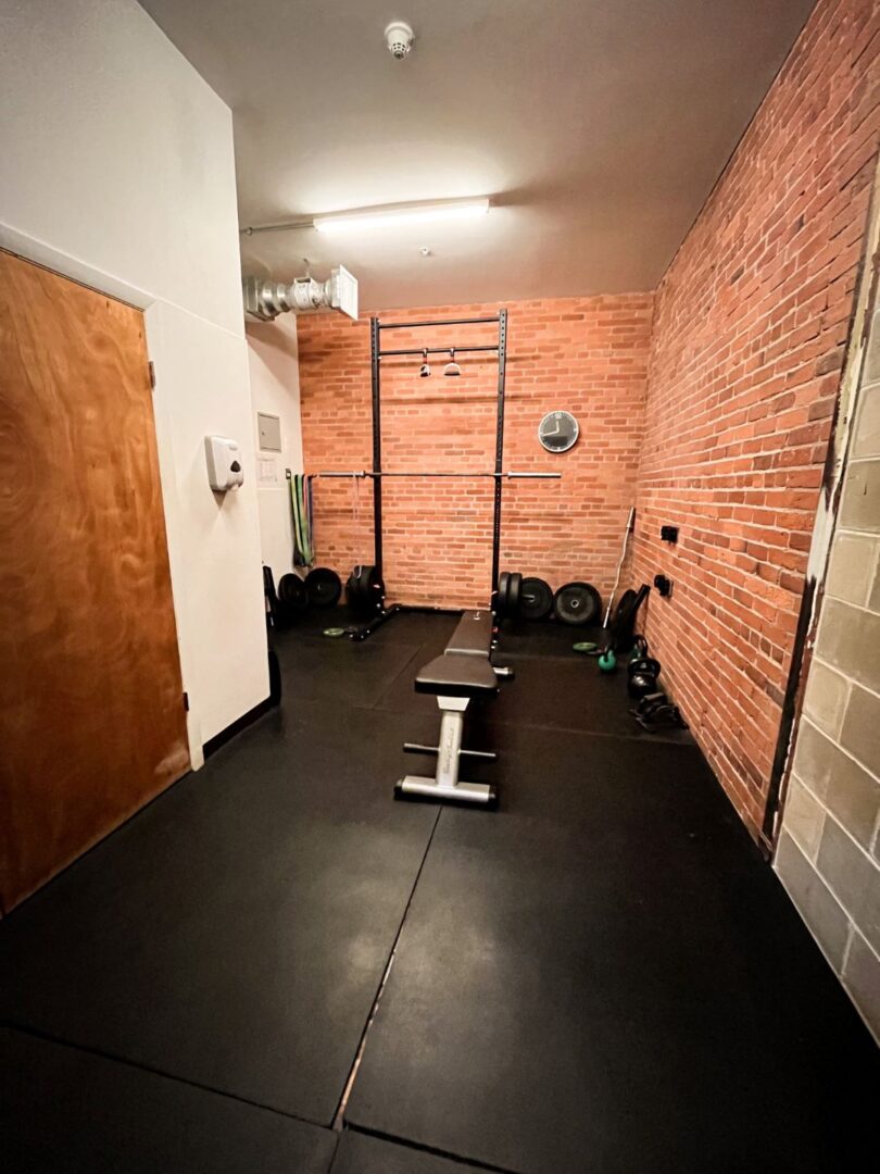 fitness center with equipment