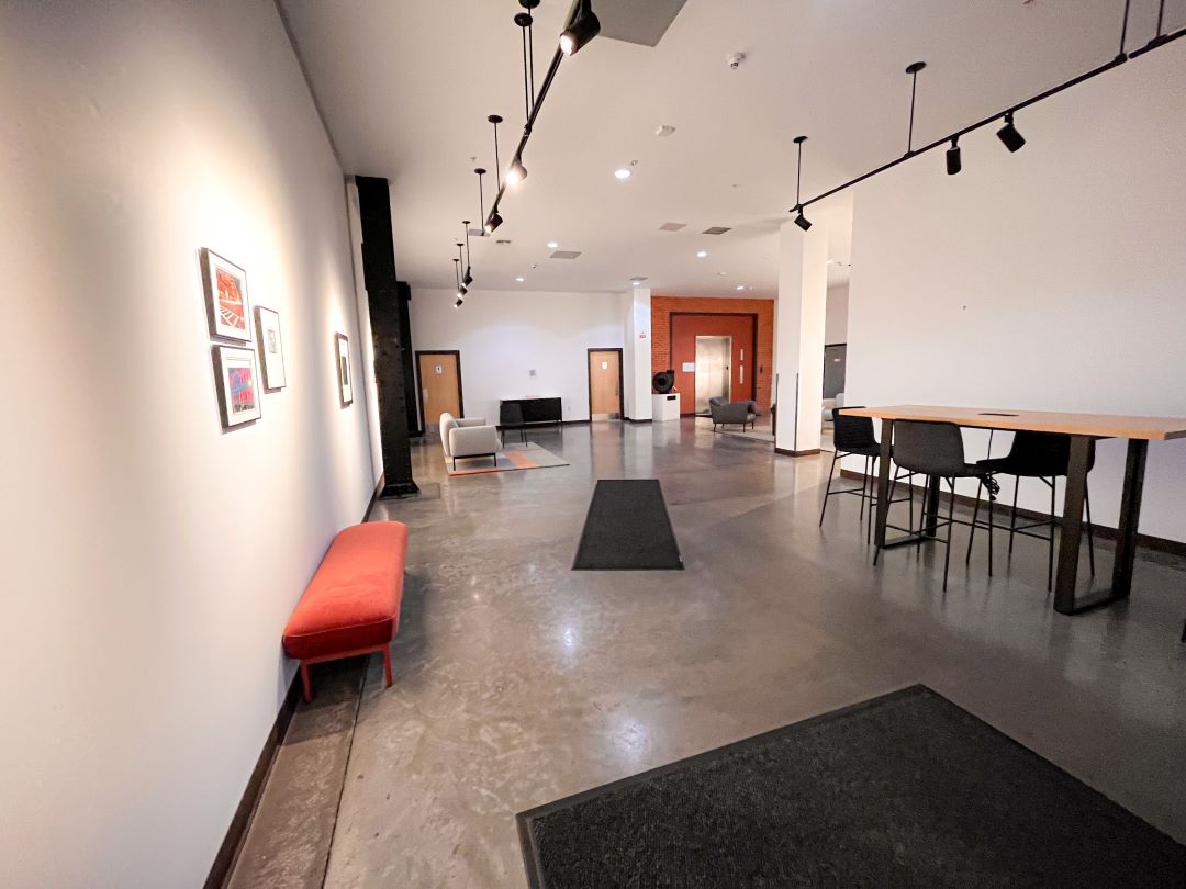 main lobby entrance and sitting areas