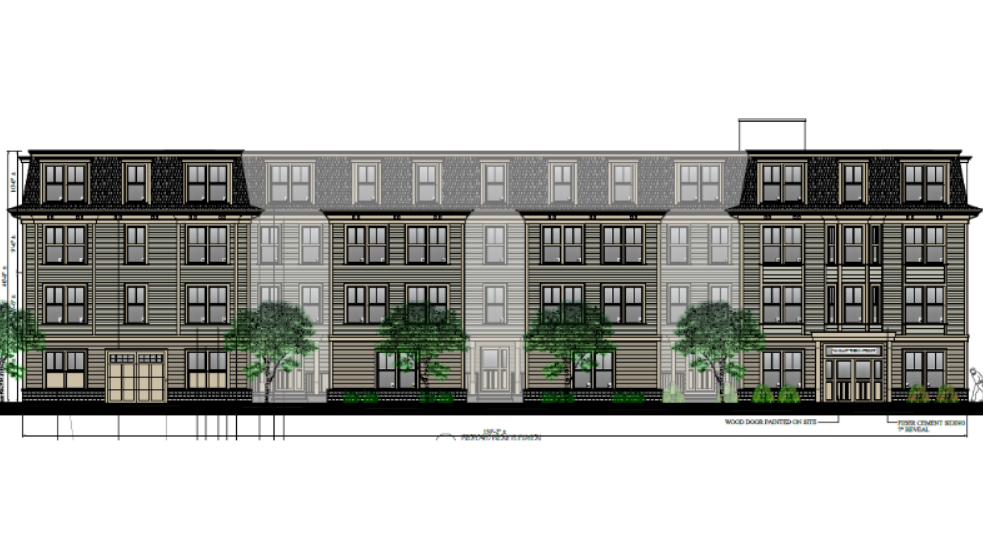 Exterior rendering of 765 East Third in South Boston