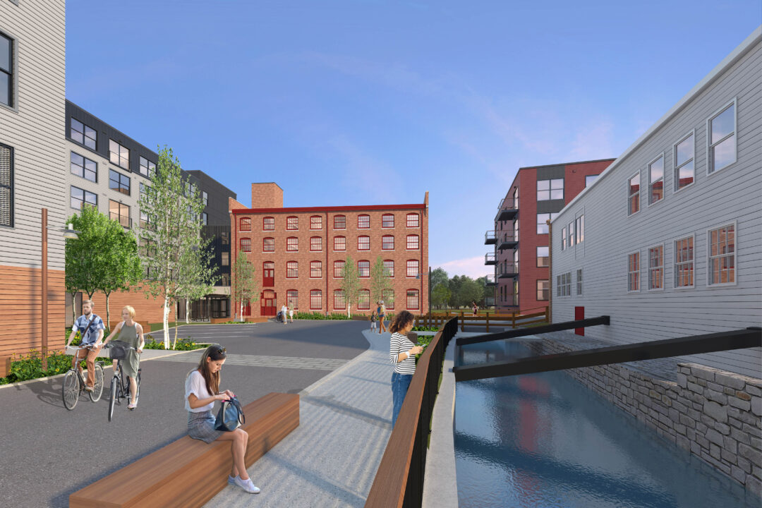 Mill Brook view of The Artemis in Arlington