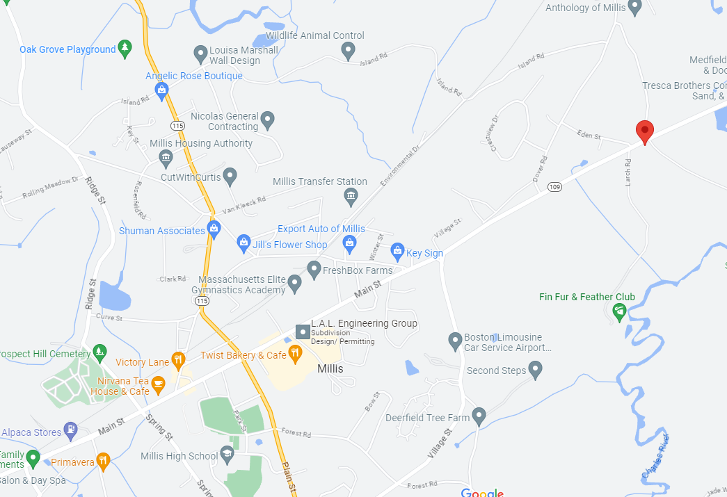 Google Maps view of Gateway at Millis in Millis