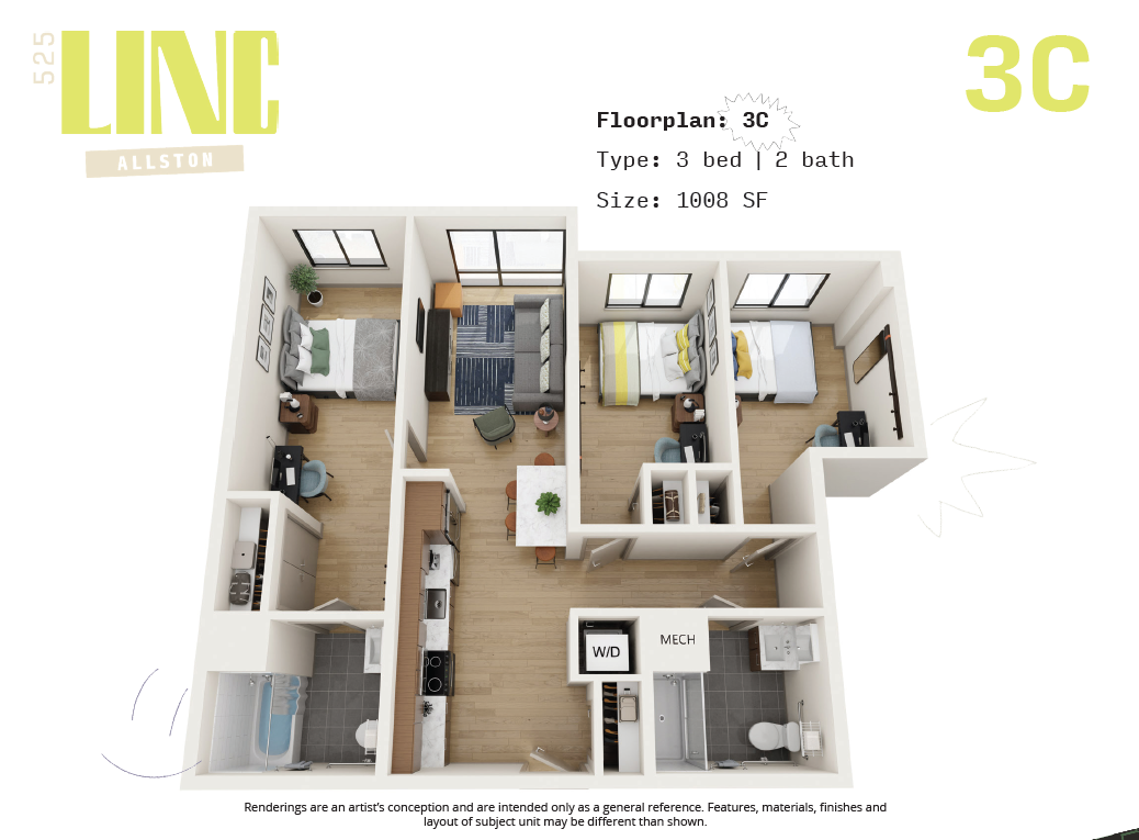 525 Lincoln Street, Allston floor plan