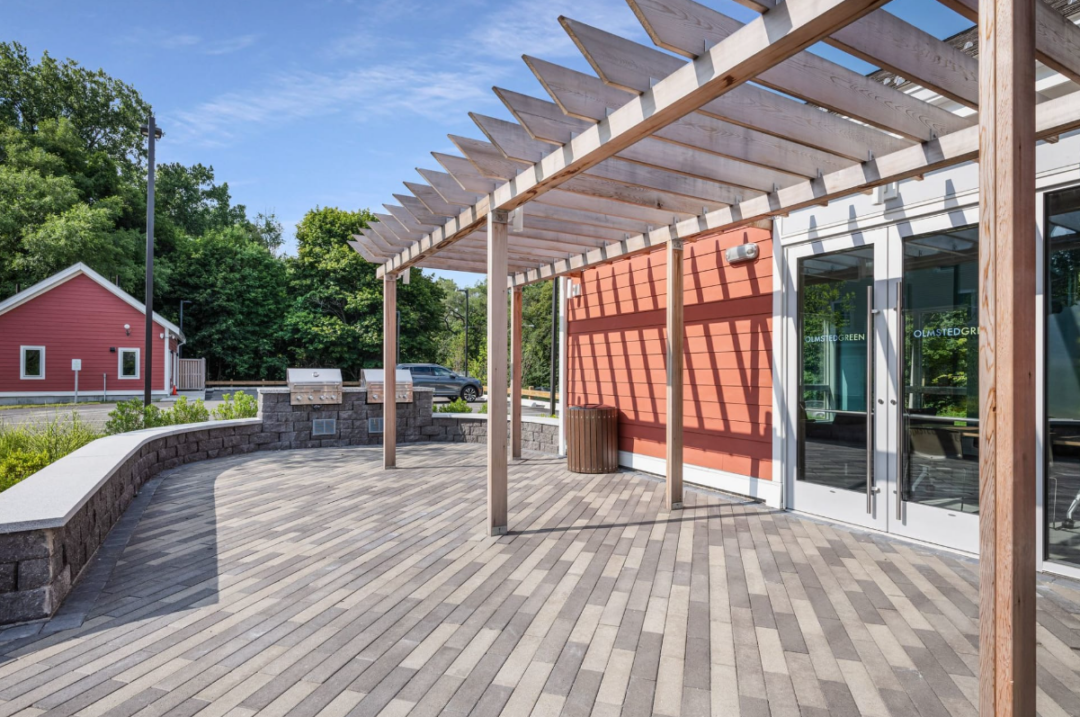 Barbeque Patio at The Preserve at Olmsted Green in Mattapan