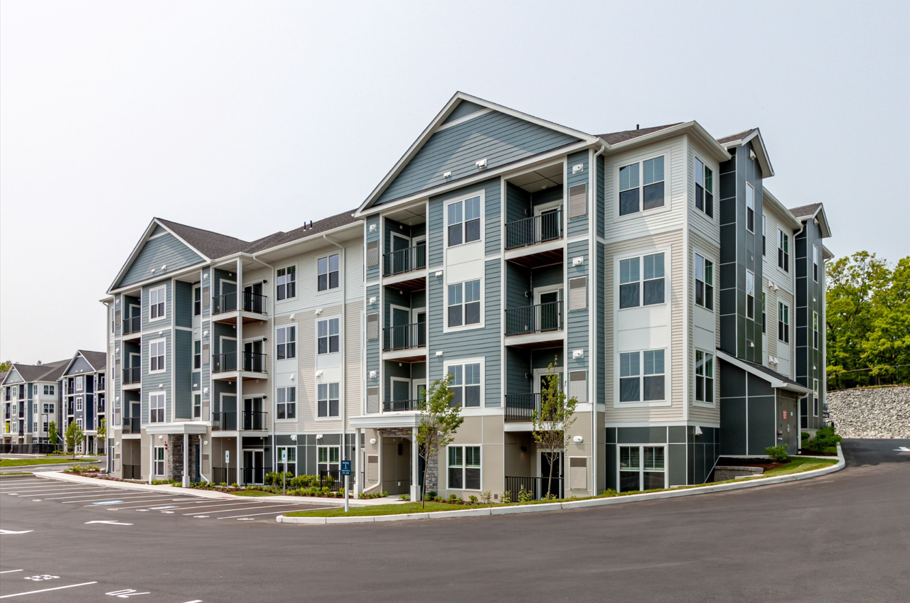 Exterior shot of Woburn Heights in Woburn