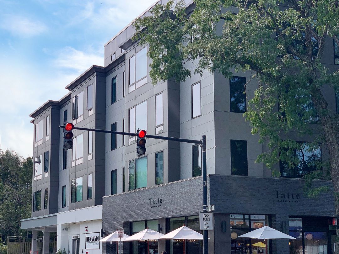 apartment style building with windows