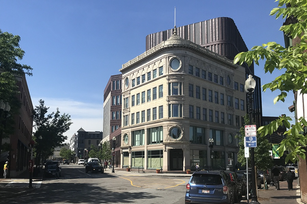 Main building in Nubian Square in Roxbury